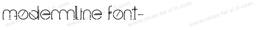 moderrnline font字体转换